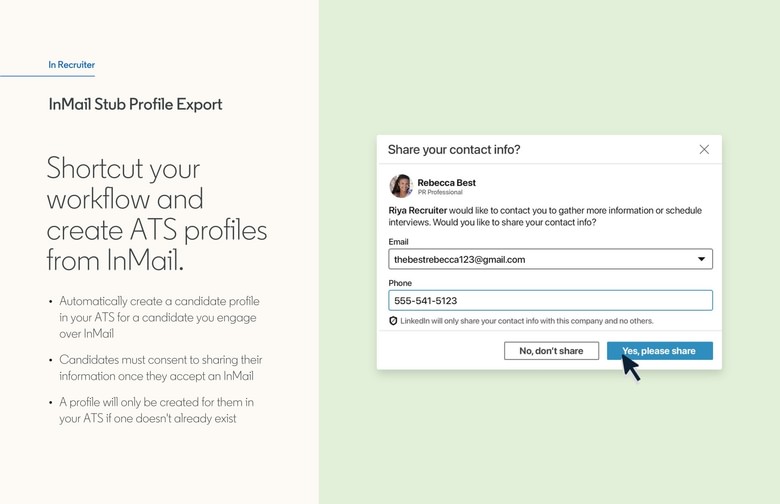 In-Mail Stub Profile Export