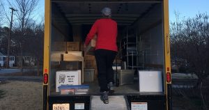 Woman Loading Penske Truck