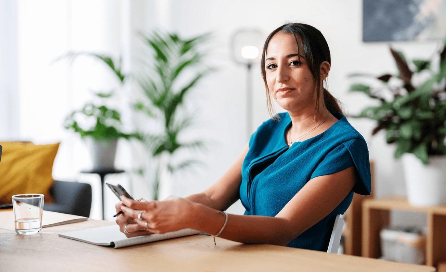 Professional women faceing camera