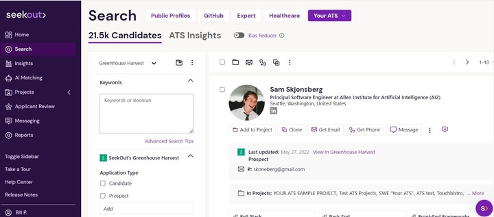 Product Image 2 Rediscovery candidates in your Greenhouse ATS