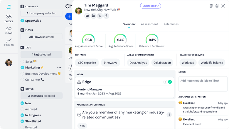 Jointl integrates seamlessly into workflows, collecting and cross-verifying data to provide visualized scores for data-driven hiring.