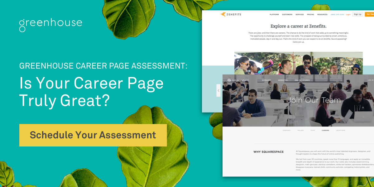 Link to Greenhouse career assessment page