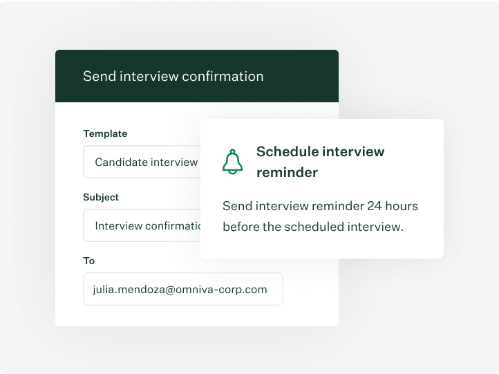 Greenhouse automate interview reminders product illustration