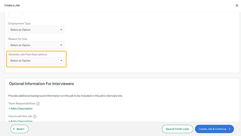 Toggle auto-generation capability per job