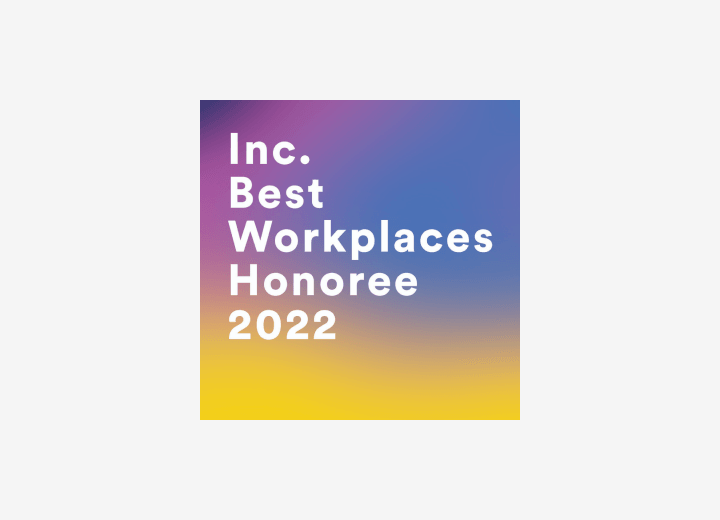 Inc Best Workplaces Honoree 2022 badge