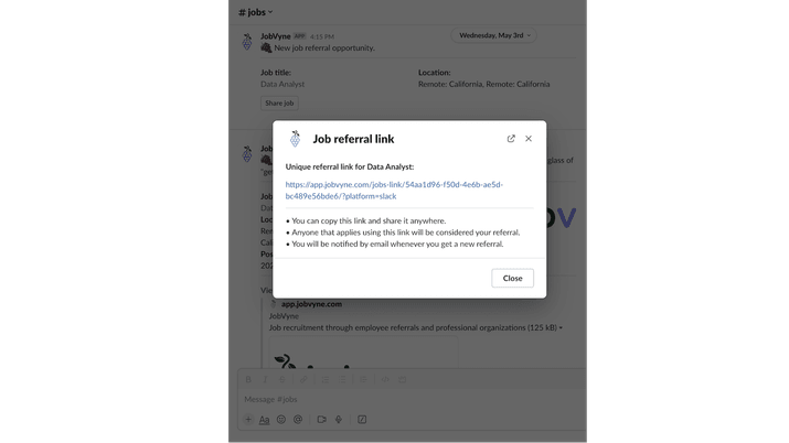 Product Image 2 JobVyne Slack post