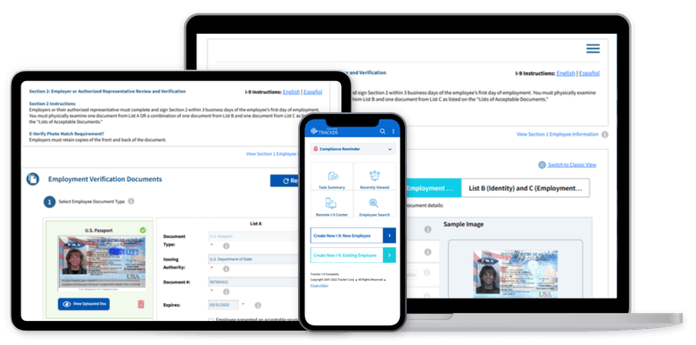 Tracker’s mobile friendly system empowers your new hire to sign, submit documentation, and adjust information as needed, making the process more efficient and easier for everyone.