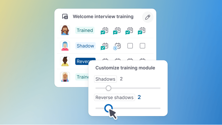 Automated + customizable interviewer training